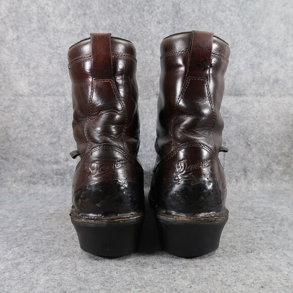 Danner Boots Mens 10 Logger 8" Brown Lace Up Work Utility Outdoor Leather Rugged - Picture 6 of 16